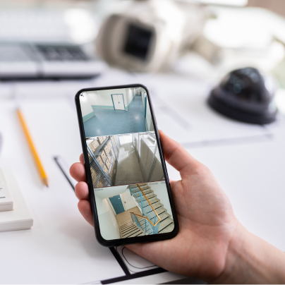 Albuquerque security camera feed on cell phone